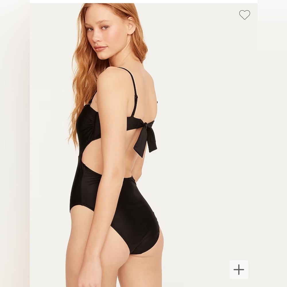 Jcrew Cutout tie back one piece NWT